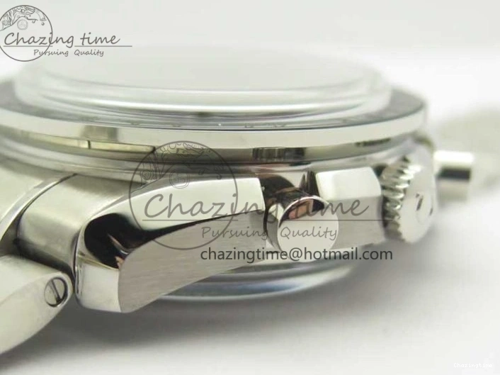 1219 WellDesigned Speedmaster Moonwatch OMF 1:1 Best Edition Black Dial SS Hand on SS Bracelet A 8043